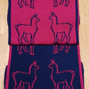 Scarf Alpaca Reversible Red/Navy