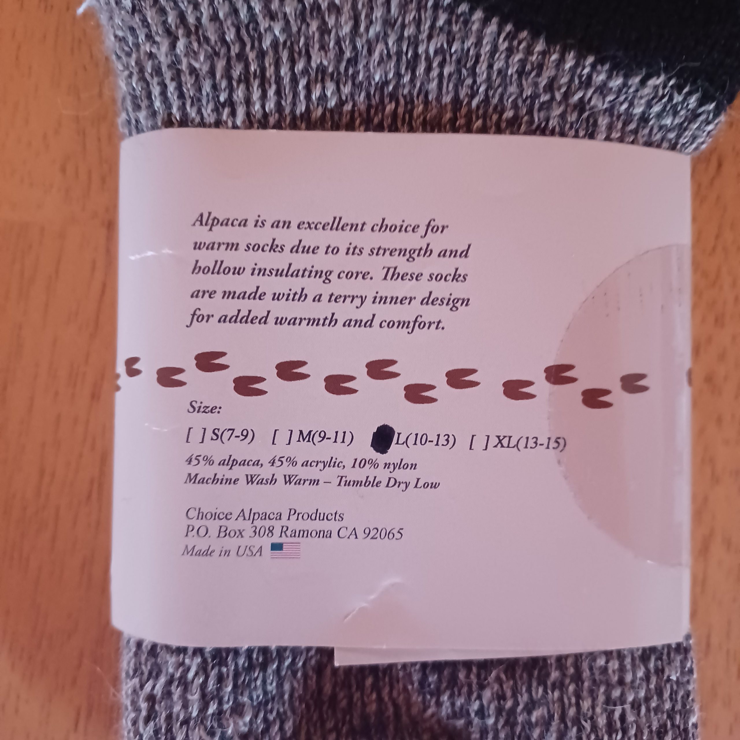 Slipper Bootie Alpaca Socks - Image 3