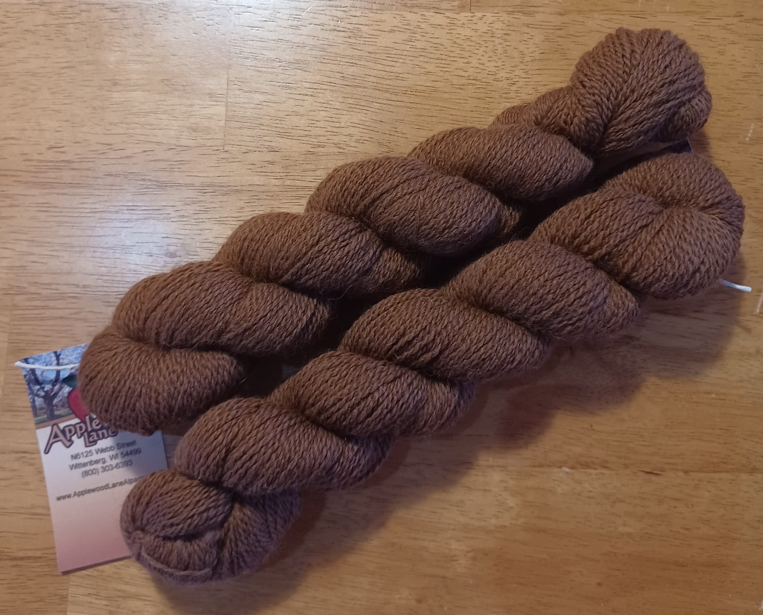 Yarn 100% Alpaca 2 Ply "Colonel"