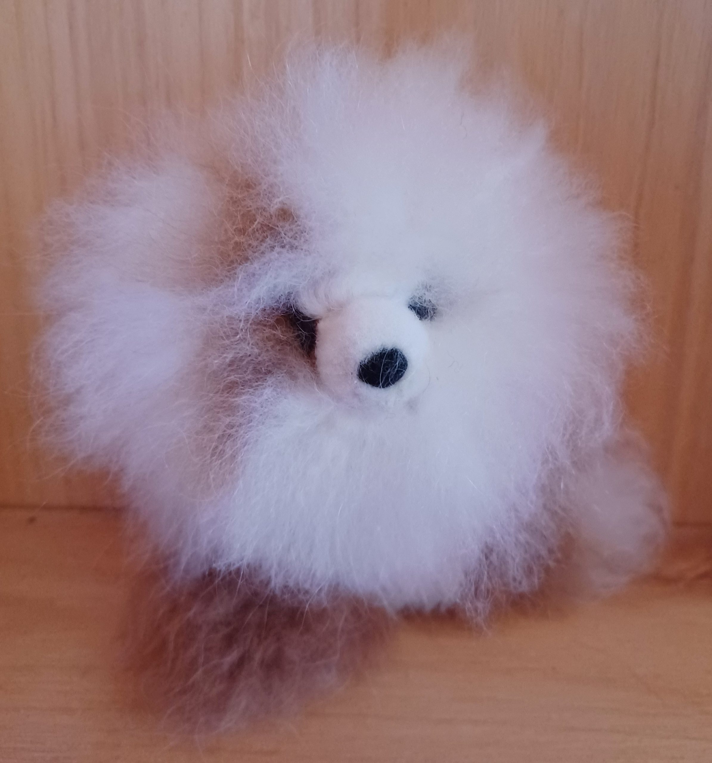 4" Standing Alpaca Fur Toy - Baby Bear