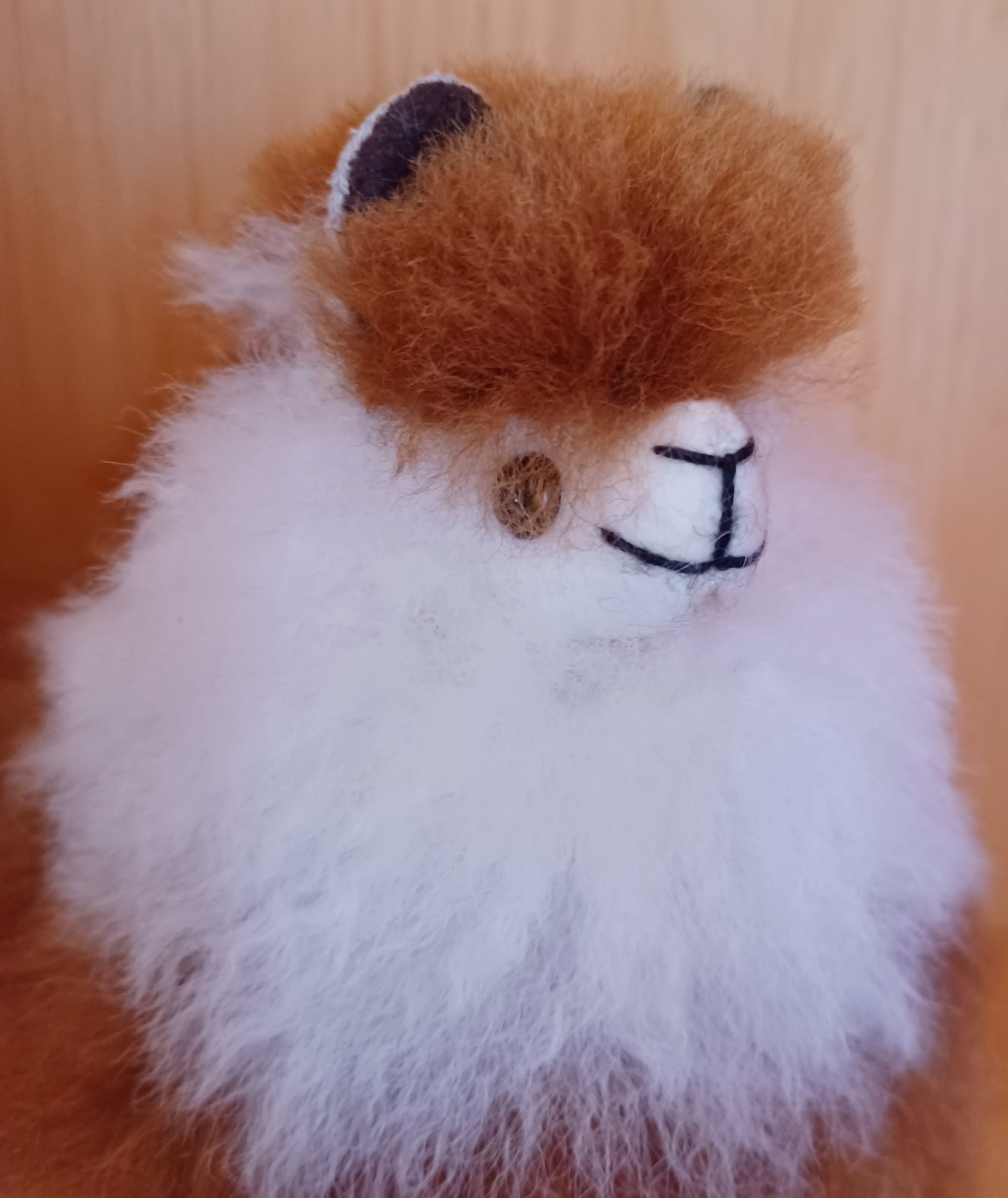 5" Standing Alpaca Fur Toy - Alpaca - Image 2