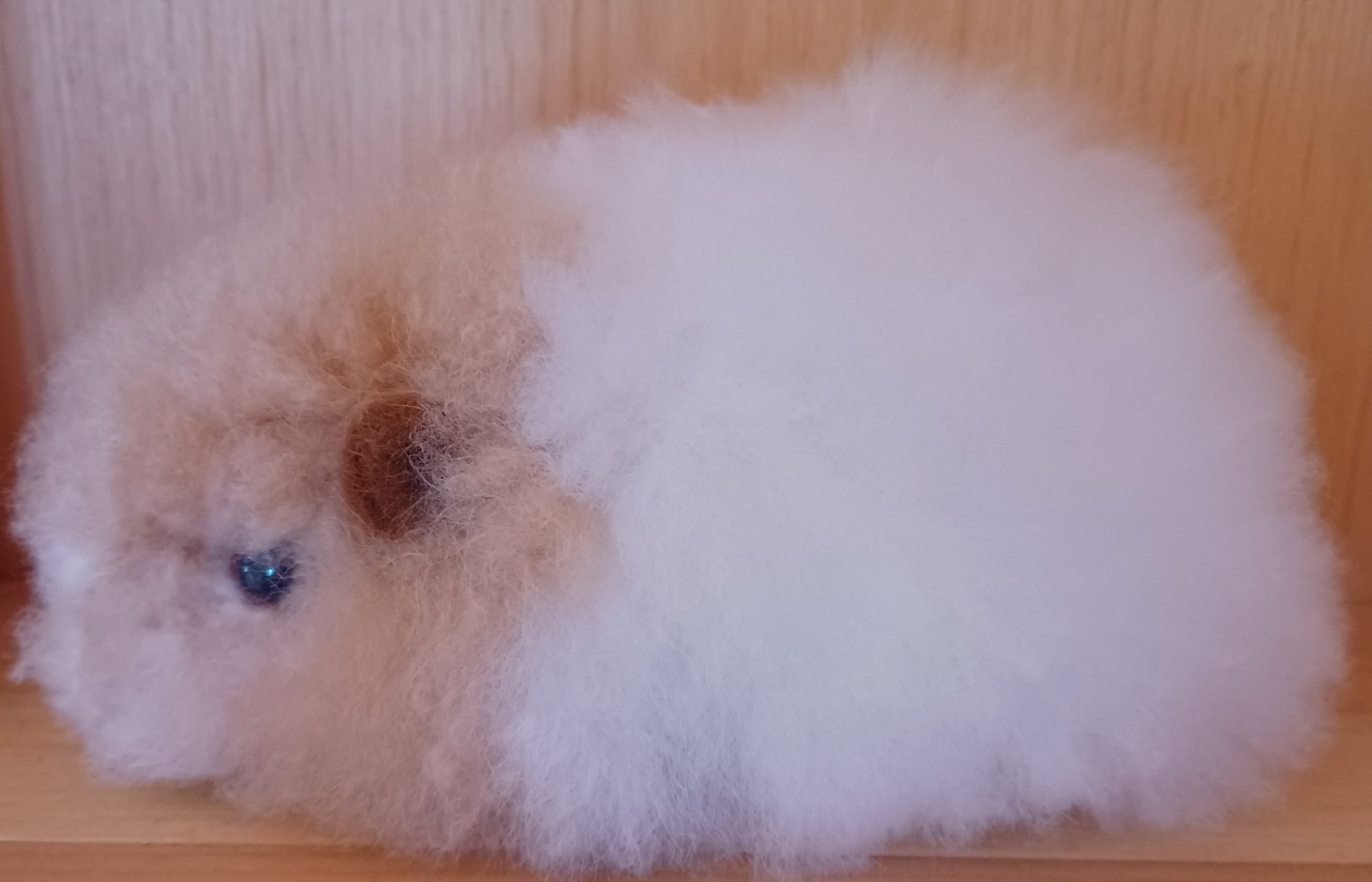 3" Standing Alpaca Fur Toy - Guinea Pig - Image 3