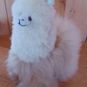 11" Standing Alpaca Fur Toy - Alpaca Izzy