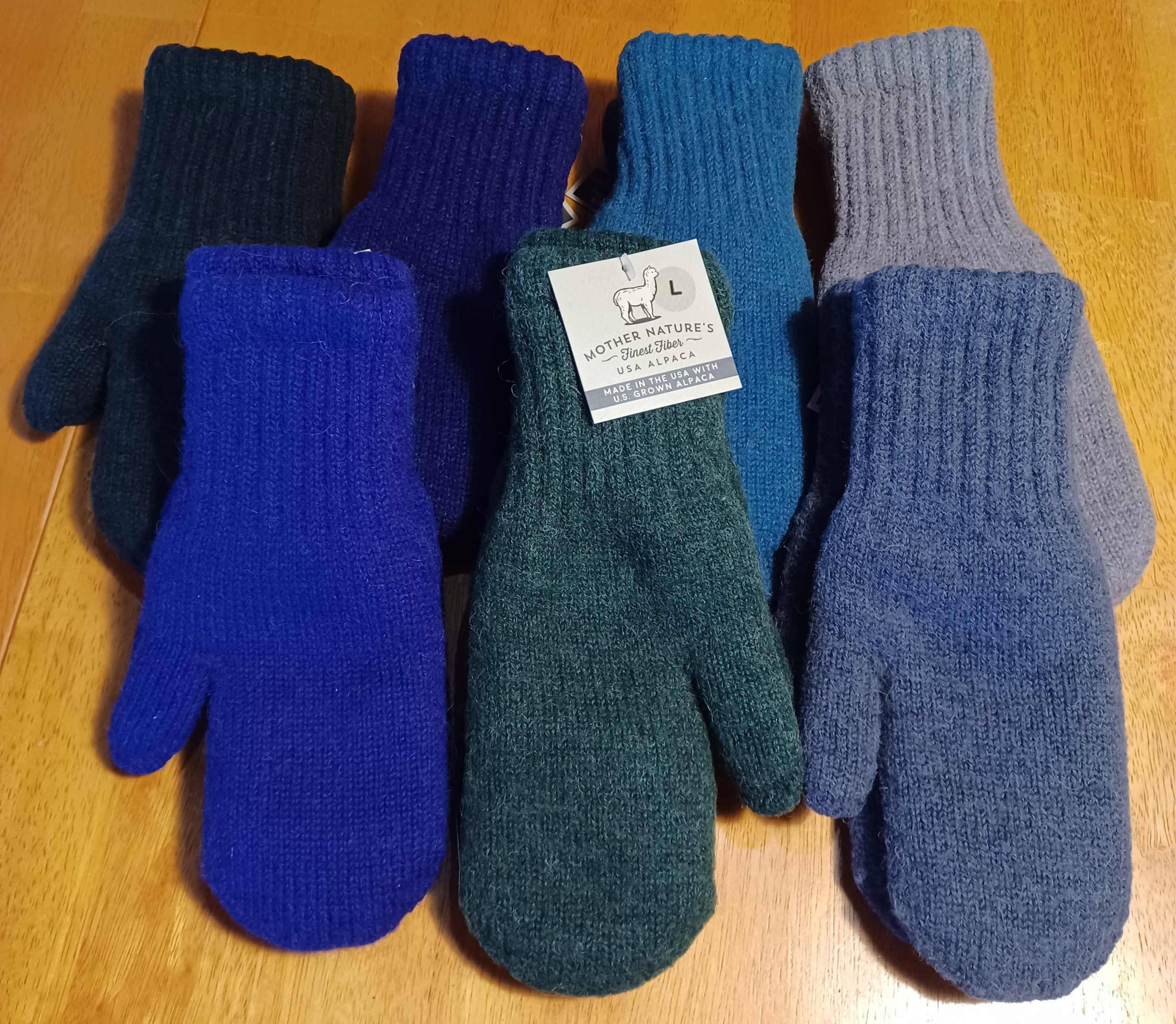 Mittens Mother Nature's Made in USA with US Grown Fiber